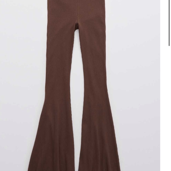 Aerie ribbed high waisted super flare legging - Picture 6 of 7